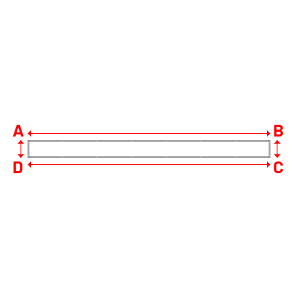 Bâche Rectangle en Protect 670 : La référence en matière de protection étanche Blanc RAL 9016 - 7.00x0.50m